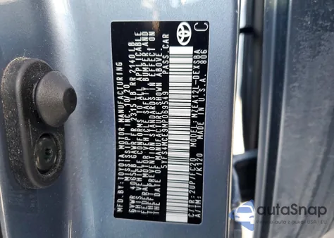 2021 Toyota Corolla Se из США, поврежденный, VIN 5YFS4MCE9MP069549